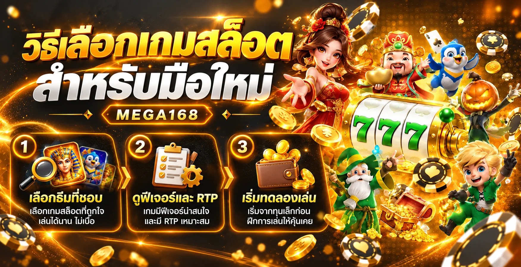 MEGA168 วิธีเลือกเกมสล็อตสำหรับมือใหม่แบบมีแผน